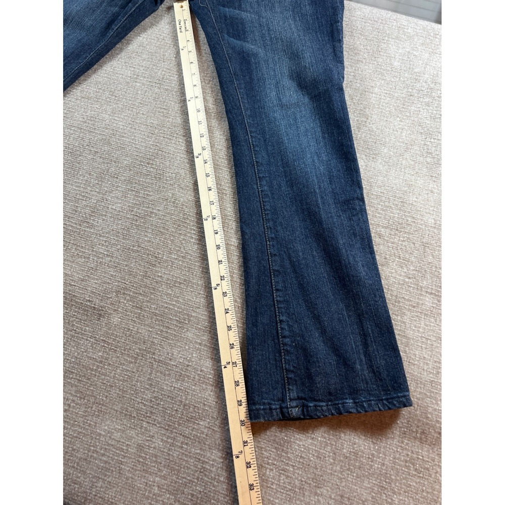 Vigoss for Dressbarn Womens Blue Embellished Bootcut Jeans Size 13/14 P1850DB - Picture 8 of 10